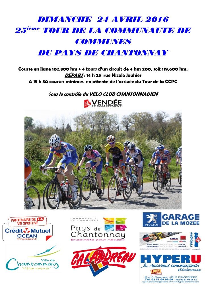 Affiche tour cycliste CCPC